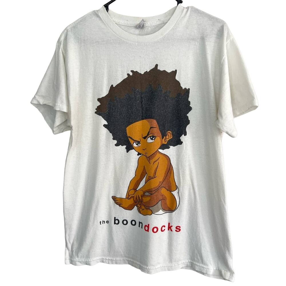 Vintage The Boondocks Biggie Cartoon Network Adult Swim TV Show Y2K SZ MEDIUM